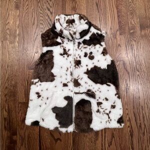 Cow Print Vest